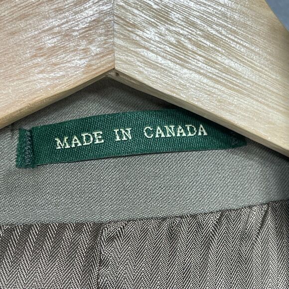 Lauren Ralph Lauren 2 Button 100%‎ Wool Beige Blazer Tagged 42R - Picture 8 of 9